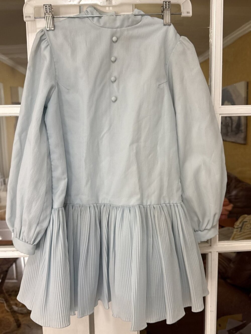 Vintage Miss Dorissa Vintage Girls Pleated Dress long Sleeves Size 8